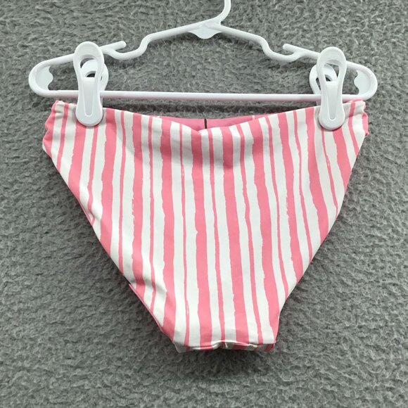 Snapper Rock Kids' Palm Paradise Sustainable X Back Bikini Pink 8 - Picture 5 of 8